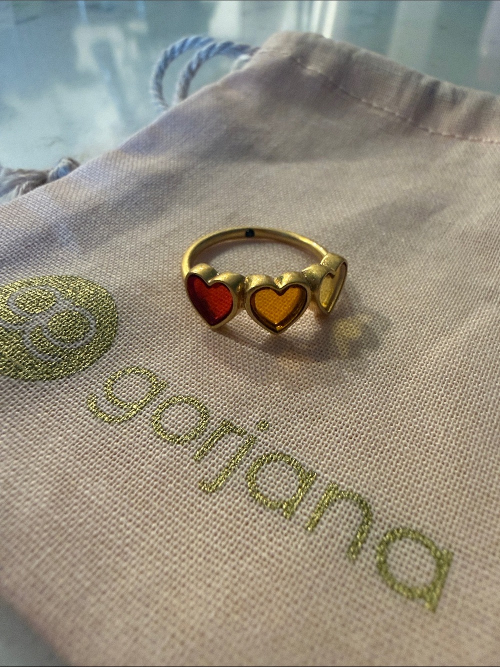 Madewell triple heart ring